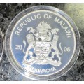 MALAWI PROOF10 KWACHA 2005 CHIMP ENDANGERED WILDLIFE SILVER CLAD COMES IN CAPSULE