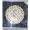 S A UNION SILVER 2 1/2 SHILLING 1943 COMES IN CAPSULE