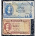 REPLACEMENT NOTE SET G RISSIK R2  Y2 & R1  Z2  FIRST ISSUE E/A 1961 (1 BID TAKES ALL)