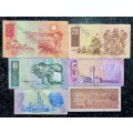 COMPLETE SET OF CL STALS & DECIMALS  R50 TO R2 - 1ST ISSUE 1990[R1 DE JONGH 1967](1 BID TAKES ALL)