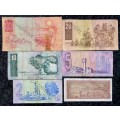 SET OF VARIOUS GOVERNORS & DECIMALS R50 TO R1   (1 BID TAKES ALL)