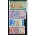 SET OF VARIOUS GOVERNORS & DECIMALS R10 TO R1 1967-1980s  ( 1 BID TAKES ALL)