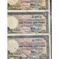 MH DE KOCK SET 1 POUND 1945 -A148, 1946 -A166 & 1947 -A183 E/A FIRST ISSUE (1 BID TAKES ALL)