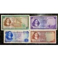 COMPLETE SET OF TW DE JONGH & DECIMALS R10 TO R1 ,,,1967-1975 BETTER CONDITION  (1 BID TAKES ALL)