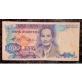 INDONESIA 1000 RUPIAH 1980 EF+