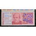 ARGENTINA SET  100 PESOS 1983 & 100 AUSTRALES 1985 UNC(1 BID TAKES ALL)