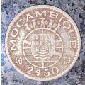 MOZAMBIQUE SILVER 2 1/2 ESCUDO 1950