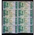 TW DE JONGH R10 -C3, C5, C6, C9, C10, C14, C15 & C16- 4TH ISSUE 1978 (1 BID TAKES ALL 8 NOTES)