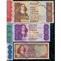 COMPLETE SET OF CL STALS & DECIMALS R50 TO R2 IS UNC-1ST ISSUE 1990[R1  DE JONGH 1975]1 BID TAKES AL