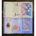 MALAYSIA SET OF TWO DIFFERENT  1 RINGGIT ND(1 BID TAKES ALL)