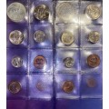 SOUTH AFRICA PROOF/UNC COLLECTION FULL SETS FROM 1967 TO 1989 SILVER R1s 1967 TO 1976 --26 SET