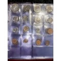 SOUTH AFRICA PROOF/UNC COLLECTION FULL SETS FROM 1967 TO 1989 SILVER R1s 1967 TO 1976 --26 SET