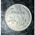 FRANCE 1/2 FRANC 1971