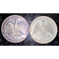 GERMANY SILVER 10 MARK OLYMPICS HAMBURGISCHE MINT & STAATLICHE MUNZE MINT 1972 SILVER 62.50%