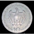 GERMANY SILVER 10 MARK 2000TH ANNIVERSARY OF THE CITY BONN MUNICH MINT 1989 SILVER 62.50%