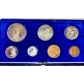 S A MINT PROOF SET 1968 SILVER R1 NICE TONING STARTING TO 1 CENT IN BLUE S A MINT BOX