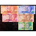 COMPLETE SET GILL MARCUS R200HB VF+ TO ALL AA R10 UNC 2ND ISSUE 2012(MANDELA WTM) 1 BID TAKES ALL