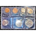 S A MINT UNCIRCULATED SET 1982 -- R1 TO 1 CENT - SEALED FROM SA MINT