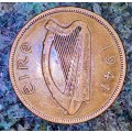 IRELAND 1 PENNY 1941 HEN & CHICKS
