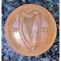 IRELAND 1 PENNY 1928 HEN & CHICKS