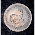 SOUTH AFRICA SILVER 50 CENT 1962 VERY GOOD CONDITION SILVER CROWN SIZE