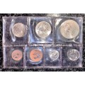 S A MINT UNCIRCULATED SET 1968 ENGLISH --SILVER R1 TO 1 CENT - SEALED FROM SA MINT