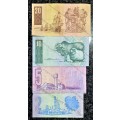 COMPLETE SET OF TW DE JONGH & DECIMALS R20 -D7 TO R2  - 1978---4TH ISSUE ( 1 BID TAKES ALL)