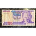 TURKEY 500,000 LIRASI 1970