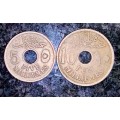 EGYPT SET 10 MILLIEMES & 5 MILLIEMES 1917 (1 BID TAKES ALL)