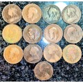 GREAT BRITIAN PENNY`S FROM 1873 ( 1 BID TAKES ALL 13 COINS)