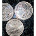 U S A SET - 2015 - IMPORTANT LAND MARKS COLLECTION 1/4 DOLLARS (1 BID TAKES ALL)