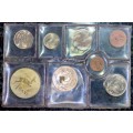 S A MINT UNCIRCULATED SET 1975 --SILVER R1 TO 1/2 CENT - SEALED FROM SA MINT