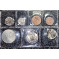 S A MINT UNCIRCULATED SET 1968 ENGLISH -- R1 TO 1 CENT - SEALED FROM SA MINT