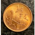 SOUTH AFRICA PROOF 1/2 CENT 1970