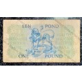 MH DE KOCK 1 POUND 20-5-1958 A/E 3RD ISSUE B332