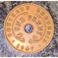 SOUTHERN RHODESIA 1 PENNY 1947