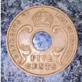 EAST AFRICA 5 CENT 1941