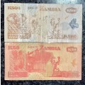 ZAMBIA  SET 500 KWACHA 2003 & 50 KWACHA 1992-(1 BID TAKES ALL)