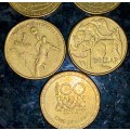 AUSTRALIA SET 1 DOLLAR 1999,2001,2005,2011,2014 (1 BID TAKE ALL)