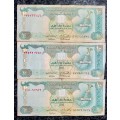 UNITED ARAB EMIRATES SET 10 DIRHAMS 2004(1 BID TAKES ALL)