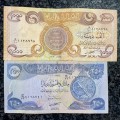 IRAQ SET 1000 DINARS & 250 DINARS 2003  ( 1 BID TAKES ALL)