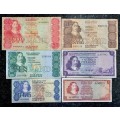 SET OF VARIOUS GOVERNORS & DECIMALS R50 TO R1  ( 1 BID TAKES ALL)