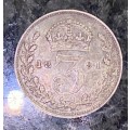 GREAT BRITAIN SILVER 3 PENCE 1891