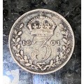 GREAT BRITAIN SILVER 3 PENCE 1910