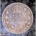 GREAT BRITAIN SILVER 6 PENCE 1902