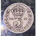 GREAT BRITAIN SILVER 3 PENCE 1911