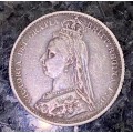 GREAT BRITAIN SILVER 6 PENCE 1887 STERLING SILVER