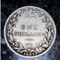 GREAT BRITAIN SILVER 1 SHILLING 1887