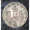 GREAT BRITAIN 5 NEW PENCE 1969