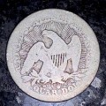 U S A SILVER QUARTER DOLLAR 1853 - ARROWS AND RAYS - 25 CENT - SILVER ,900
